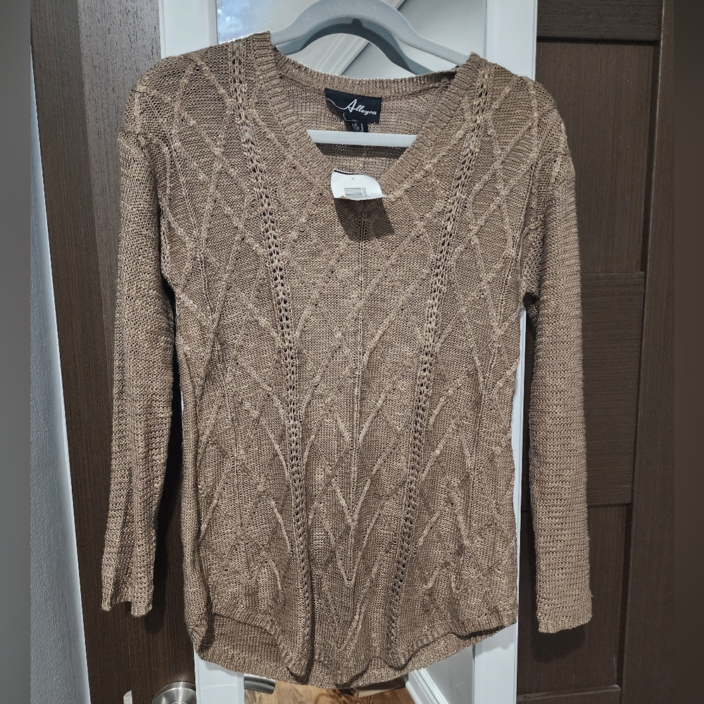 Allegra Brown Knitted Sweater
